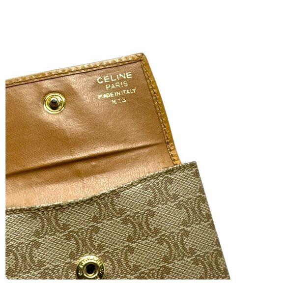 Celine Macadam Leather Coin Pouch - Picture 4 of 6